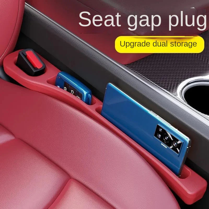 Universal car seat gap filler prevent phones keys from falling.