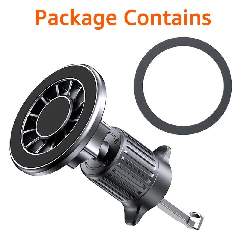 Magnetic car phone mount strong hold for dashboard and airvent.