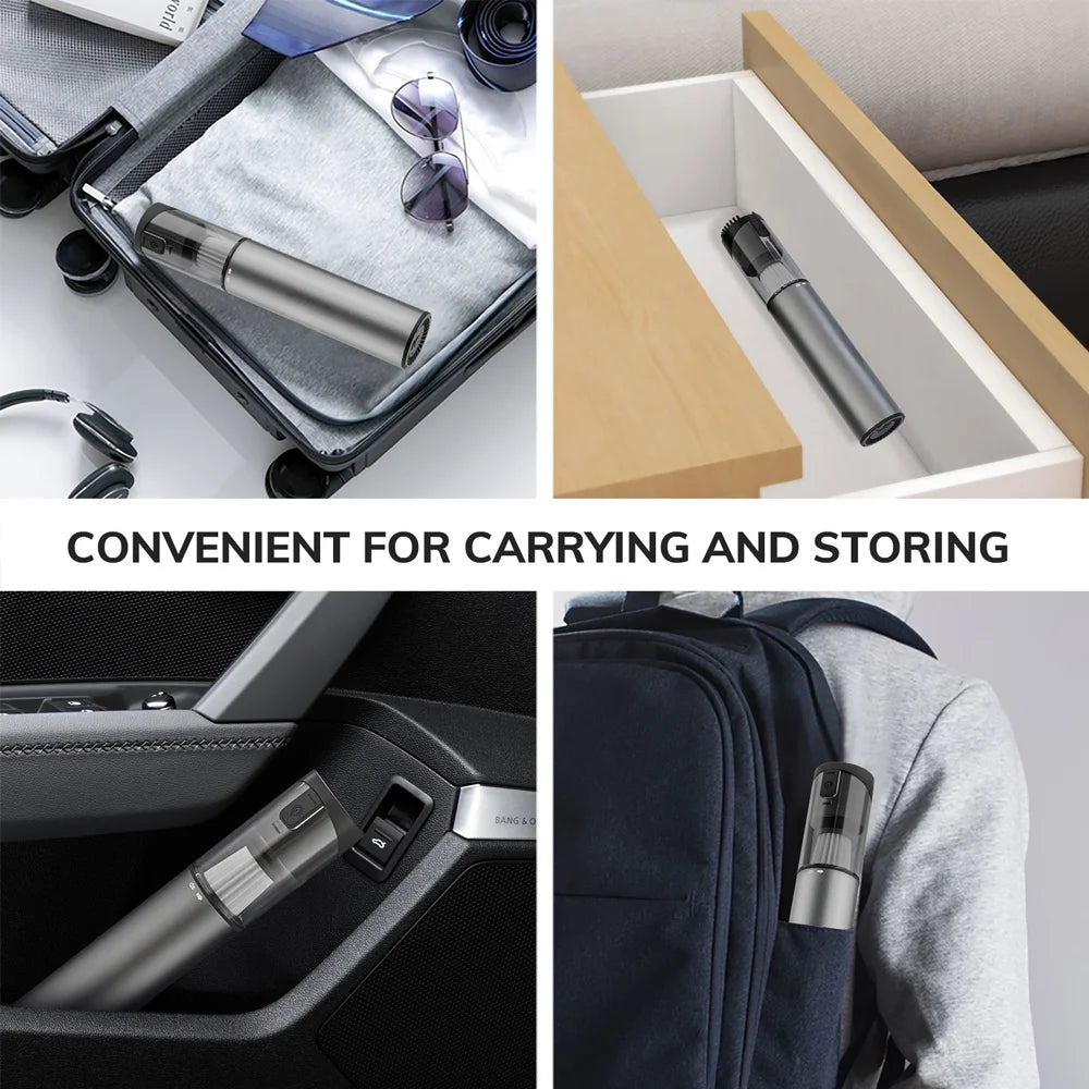 Cordless car vacuum cleaner portable rechargeable vacuum cleaner.