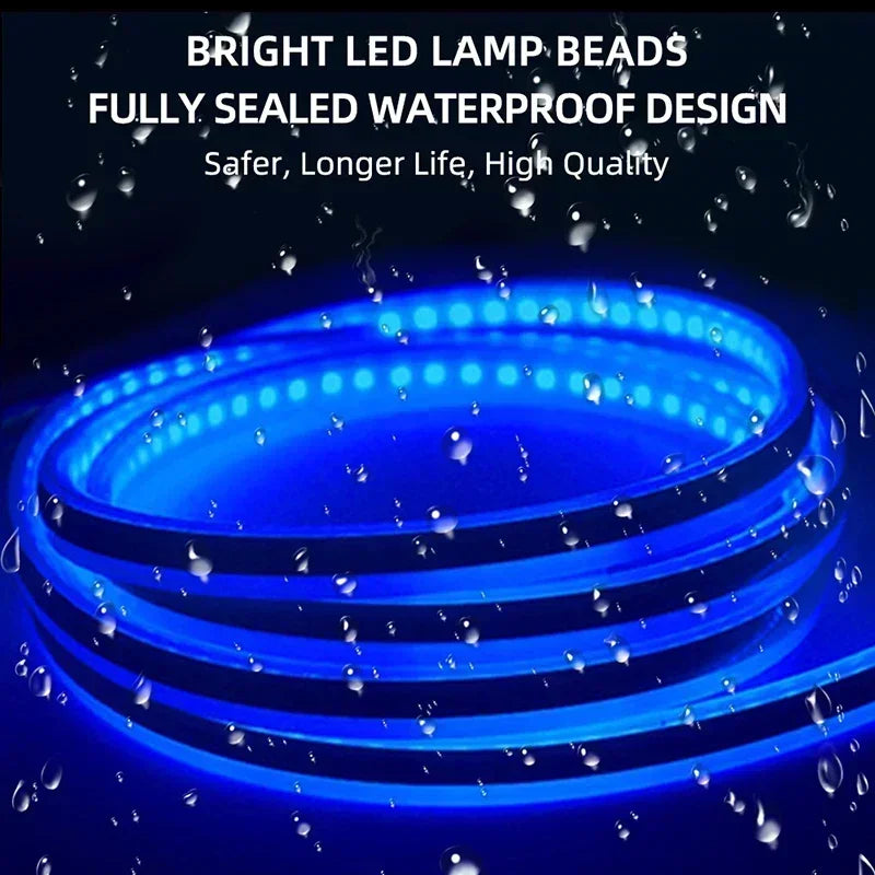 LED car light strips for interior or exterior accent lighting.