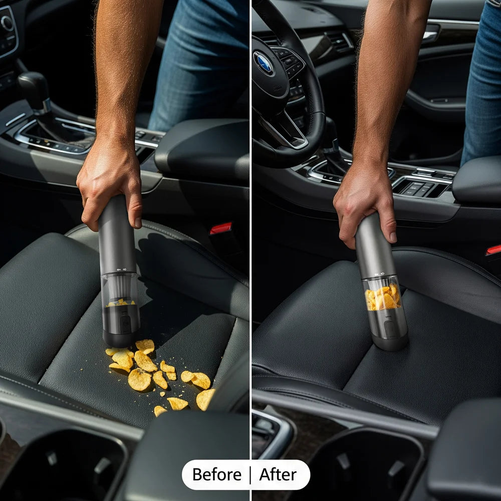 Cordless car vacuum cleaner portable rechargeable vacuum cleaner.