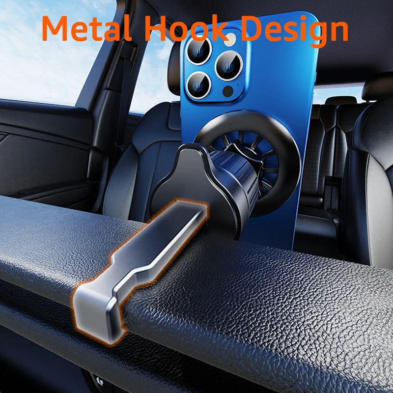 Magnetic car phone mount strong hold for dashboard and airvent.