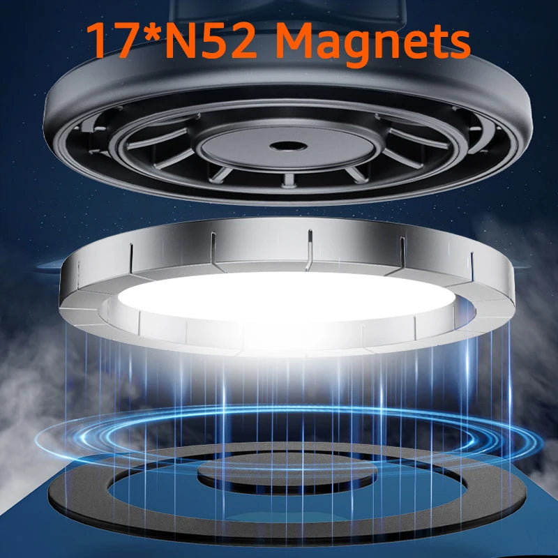 Magnetic car phone mount strong hold for dashboard and airvent.