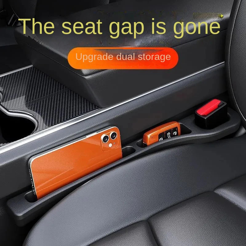 Universal car seat gap filler prevent phones keys from falling.