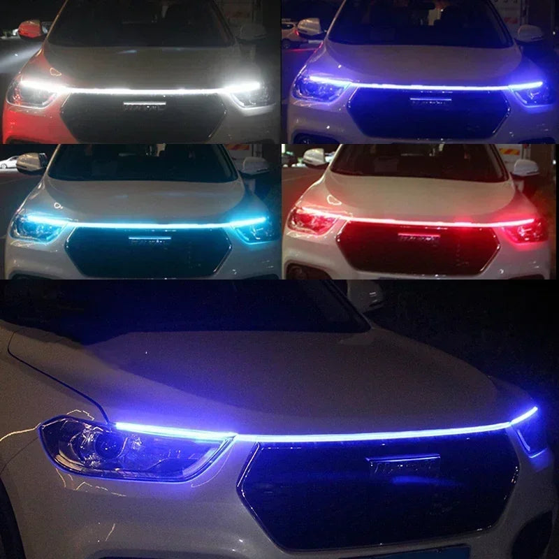 LED car light strips for interior or exterior accent lighting.