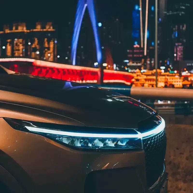 LED car light strips for interior or exterior accent lighting.
